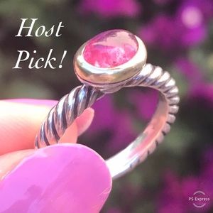HOST PICK! David Yurman Ring w/ Pink Tourmaline